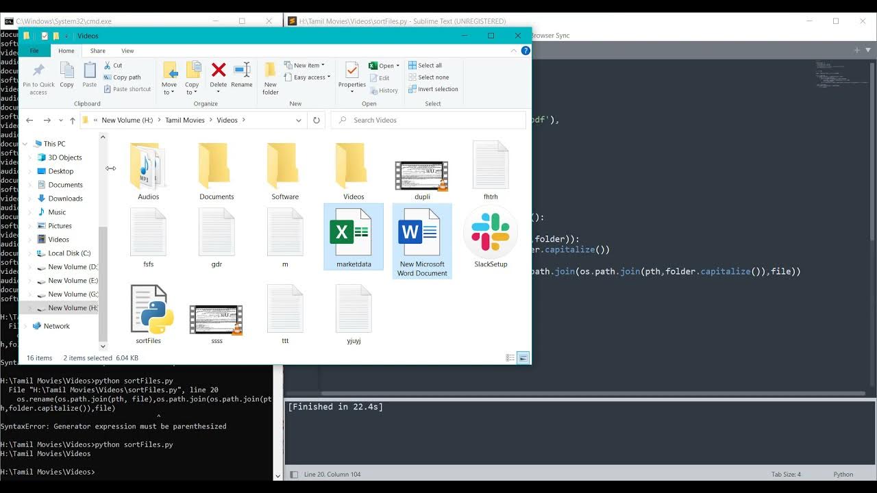 File Sorting Program Python YouTube