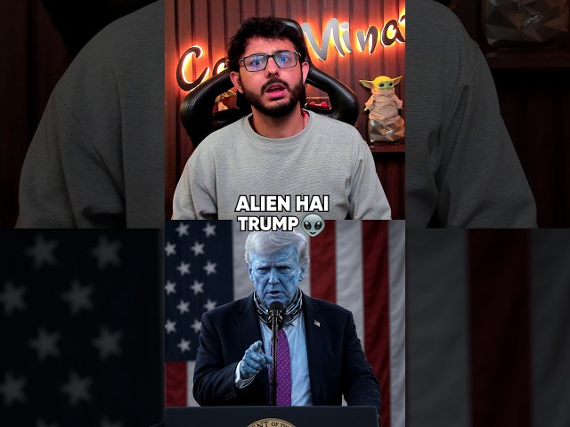 DONALD TRUMP ALIEN HAI??👽👽 #shorts #alien #jadoo #carryminati #donaldtrump #trump #america