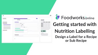 Foodworks Nutrition Labelling - Design a label for a recipe or sub recipe screenshot 5