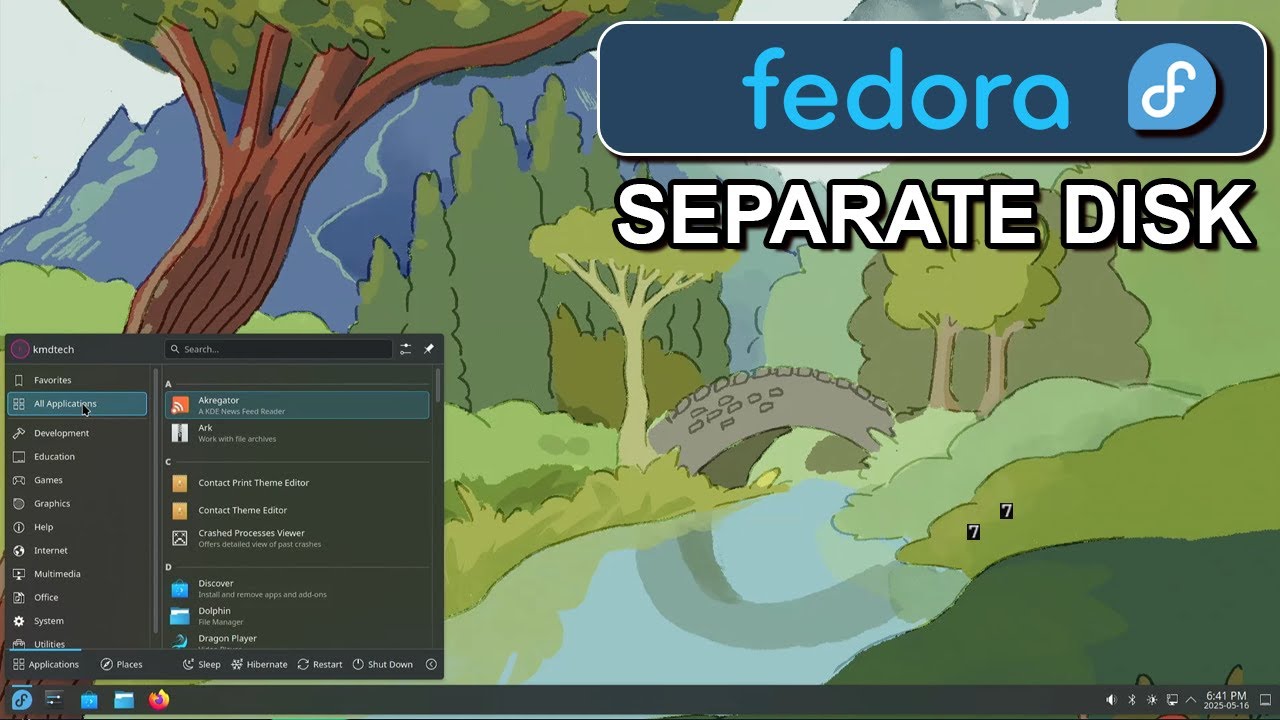 How To Install Fedora KDE On Separate Drive ( No USB Needed! ) | Dual ...
