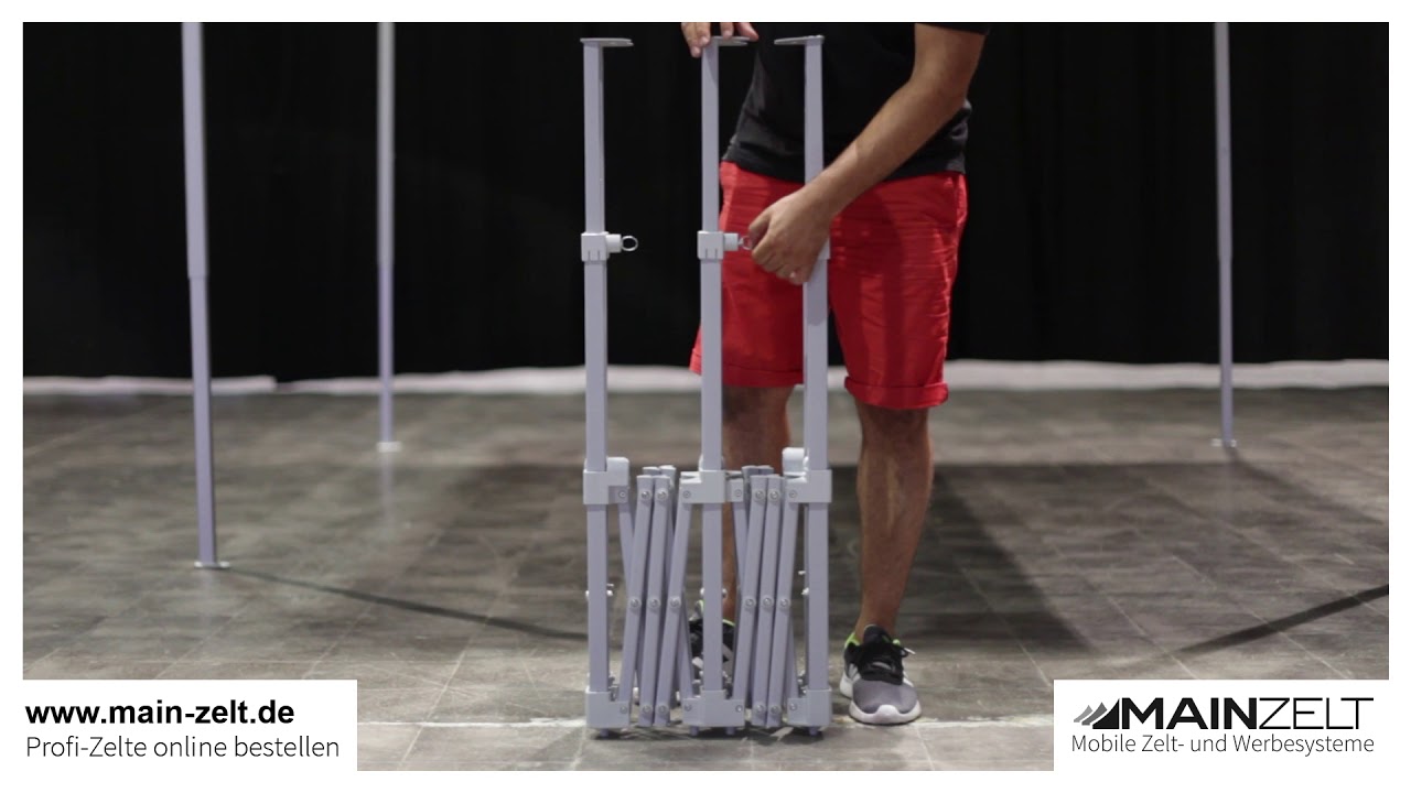 MAINZELT   Aufbau Falttisch   Falttheke für Faltzelte   Faltpavillons