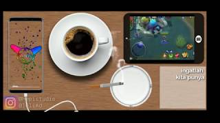 VIDIO KOPI DAN ASAP BERGERAK BUAT STATUS DAN GAME MOBILEGENG HAYABUSA COCOK BUAT SNAP