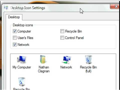 Recycle Bin Disappeared Vista Desktop