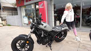 unboxing 2024 HONDA REBEL 500 motorcycle new color