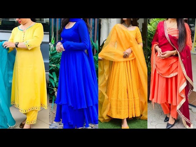 Ridhi Umbrella Cut Faux Georgette Designer Stylish Kurti Collection:  Textilecatalog