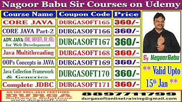 Nagoor Babu Sir Courses on Udemy