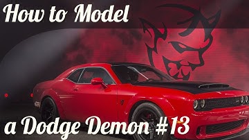 3D Car Modeling Tutorial pt.13 | Modeling a Dodge Demon