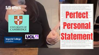 How to write a PERFECT Personal Statement | from a Cambridge STEM Student