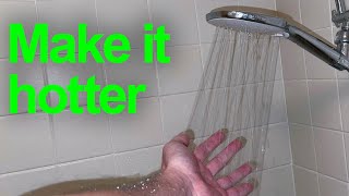 Make electric water heater hotter