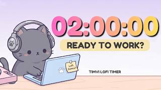 2 Hour Work Timer | Focus Background for Productivity