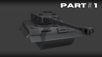 3D Modeling a Tiger 1 Tank in Blender 4.1 | Workflow Part 1 (Time4 3D)