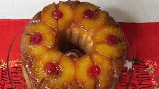 Pineapple upside down pound cake