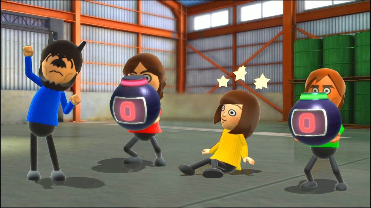 Wii Party U Minigames - Batman Vs Marit Vs Mizuho Vs Leonel(Expert Difficulty)