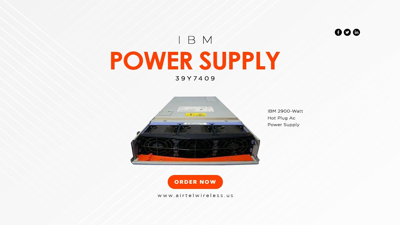 39Y7409 IBM 2900-Watt Hot Plug Ac Power Supply | Airtel Wireless Inc.