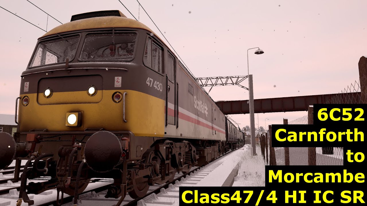 6C52 - Carnforth to Morcambe - Class47/4 HI IC SR