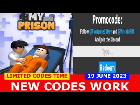 *NEW UPDATE CODES* [‍️INFIRMARY] My Prison ROBLOX LIMITED CODES TIME June 19, 2023