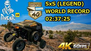 [Dakar18] Ruta40 SxS(LEGEND) World Record 02:37:25