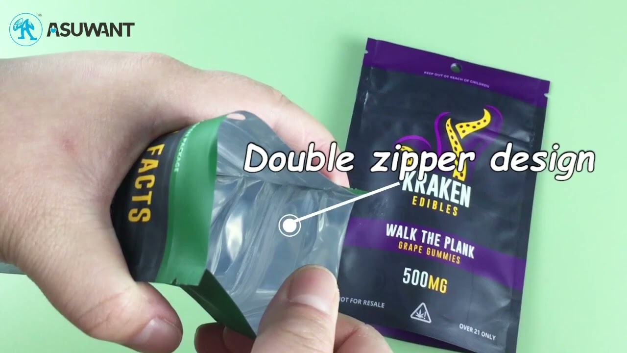 Medcial Packaging 3.5g Mylar Runtz Child Resistant Bags