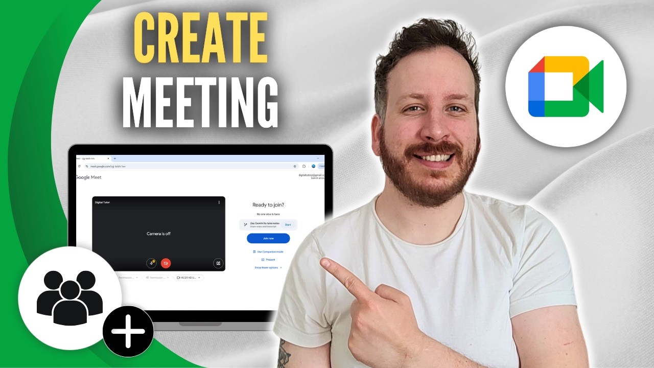 How To Create Meeting On Google Meet - YouTube