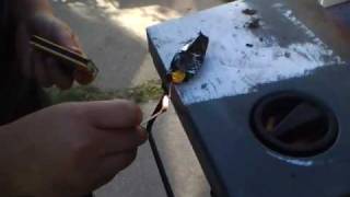 homemade firecracker gone wrong