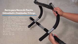 Generosidad sobresalir desencadenar Barra Para Marco De Puerta Abdominales Dominadas Triceps - YouTube