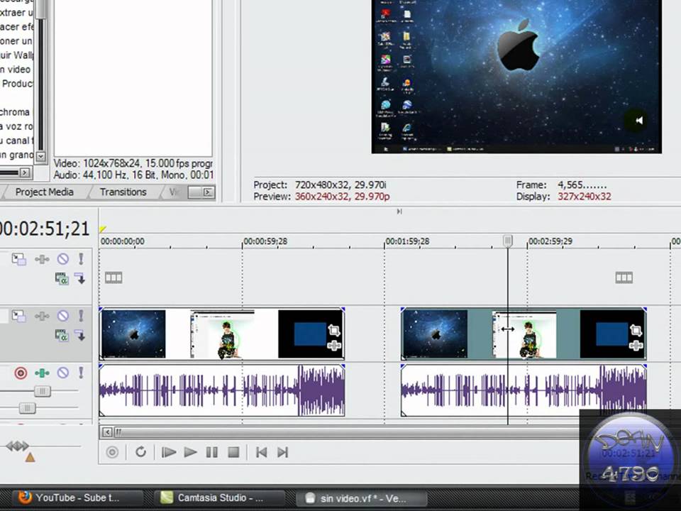 Separar audio de video sony vegas