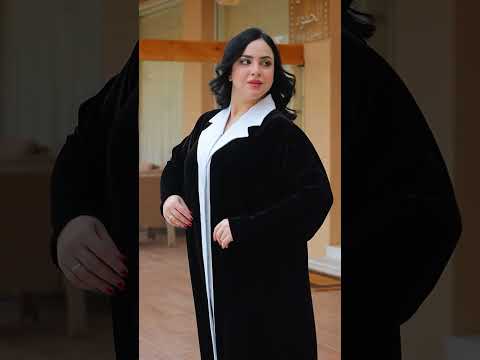 عباية اسود مخمل