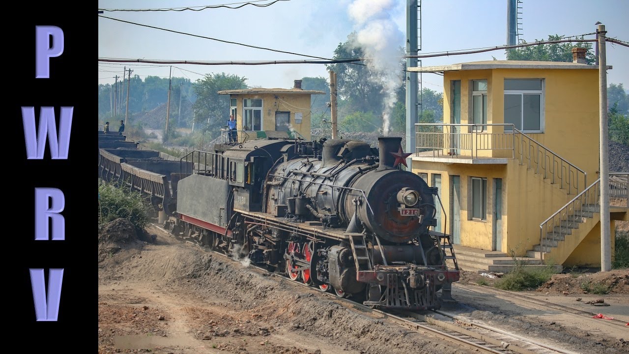 Chinese Railways Hard Working SY Steam Tackle the Uphill Line to the Spoil Heap