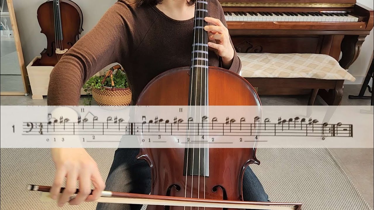 No.1 | 2nd position | cello lesson | 2포지션 | 첼로자세 | 첼로레슨 - YouTube