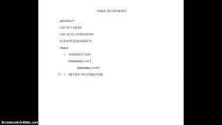 Thesis and Dissertation Formatting