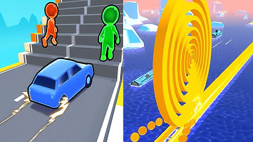 Shape shifting VS Spiral Roll - All Level Gameplay Walkthrough Android iOS Ep13