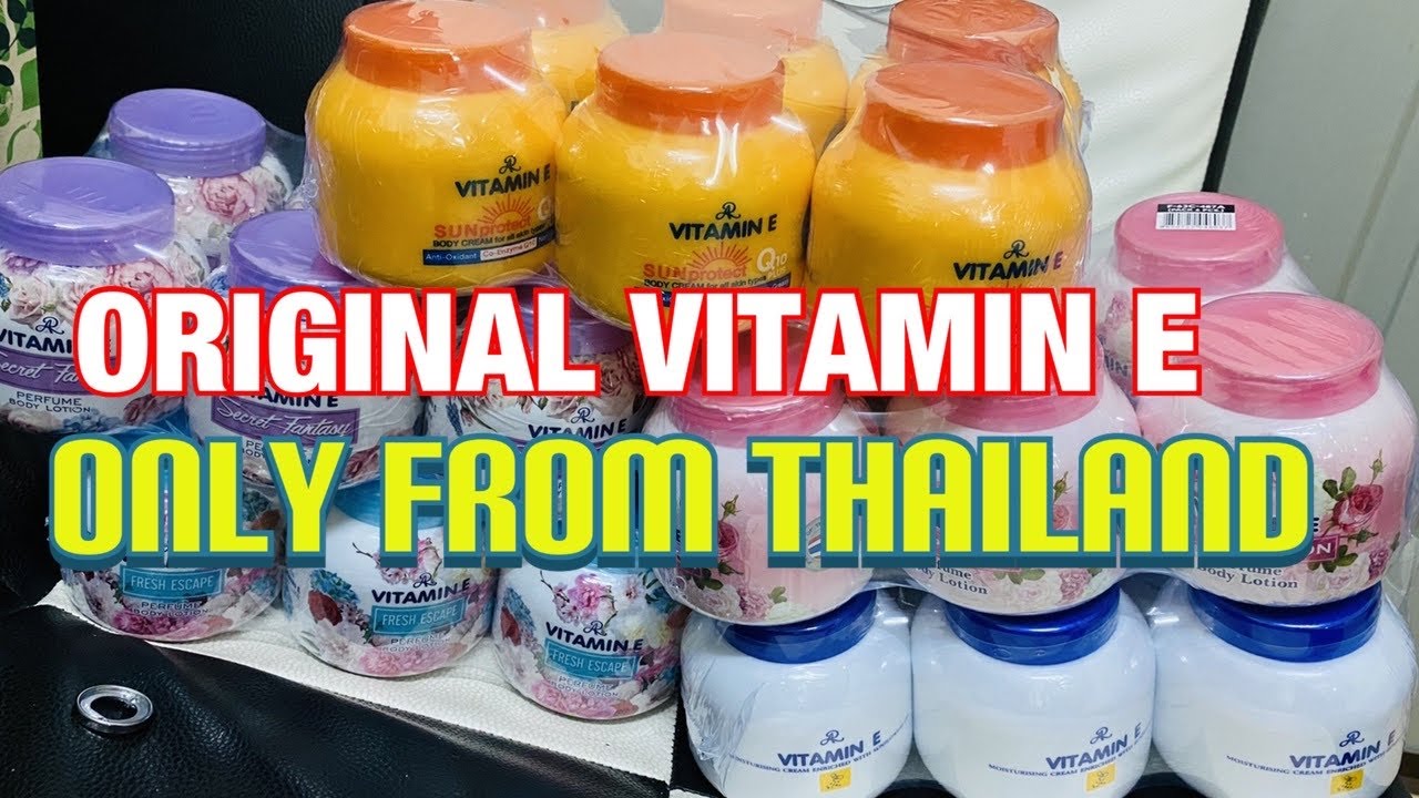 FAKE OR ORIGINAL NEW VITAMIN E CREAM FROM THAILAND YouTube