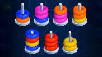 StaColor - 3D Color Hoop Sort Gameplay #1