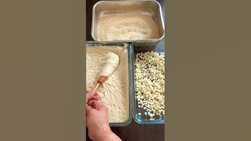 Korean corn dog, the popular Korean street food! #food #cooking #recipe