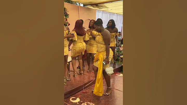 Bridesmaids Wedding Moment Ghanaian Traditional Marriage #wedding #ghana #marriage #tiktok #shorts