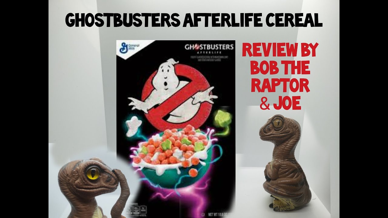 Ghostbusters Afterlife Cereal Food Review Dinosaurs Bob the Raptor & Joe 