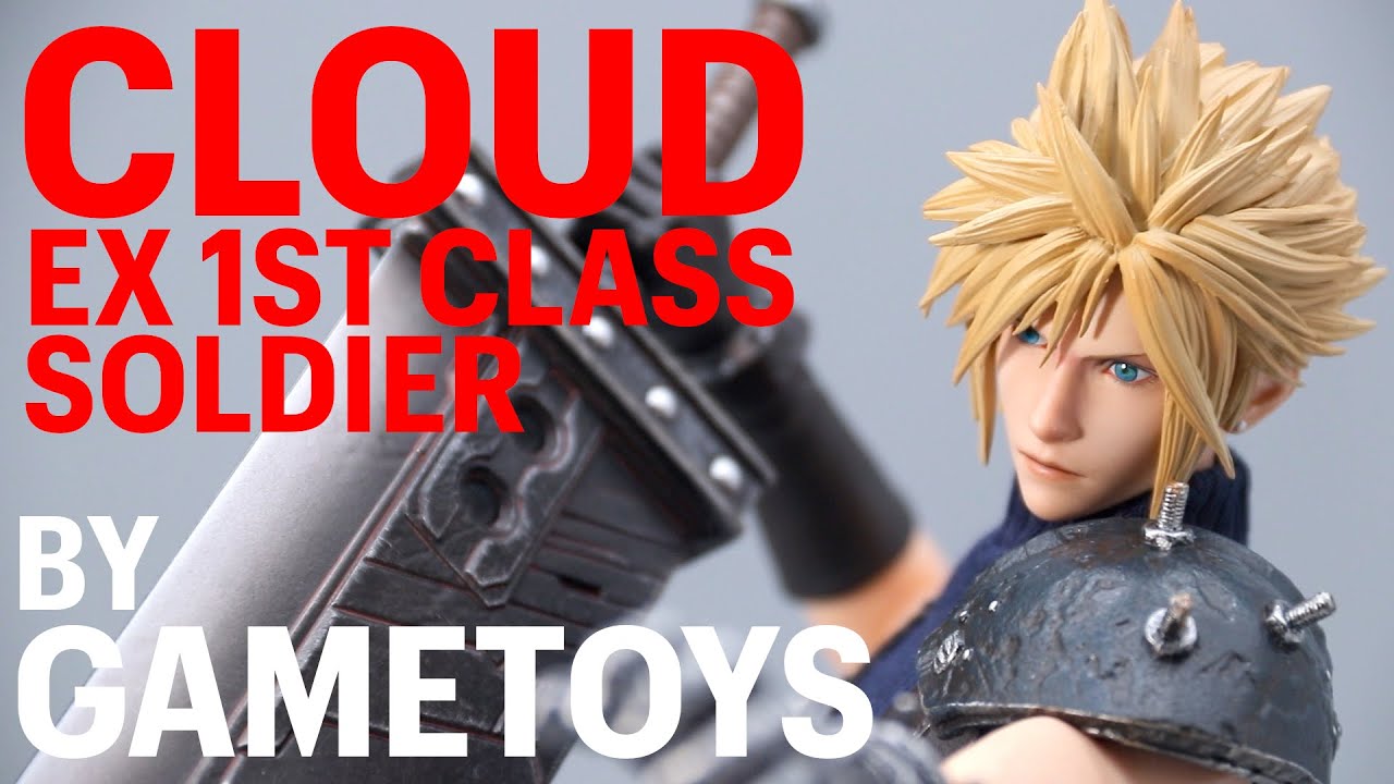 GameToys Cloud Strife Ex 1st Class SOLDIER Final Fantasy 7 Remake 1/6 Scale Figure Unboxing \u0026 Review