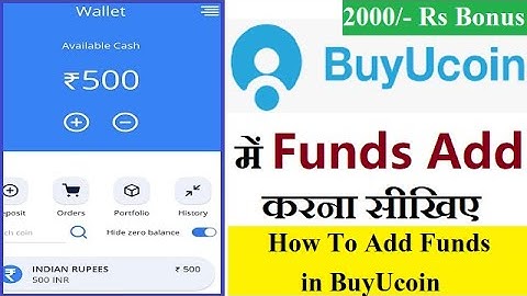 How To Add funds in BuyUCoin Wallet | How to Deposit Money (INR) In Buyucoin