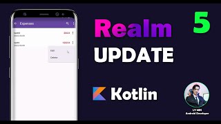 Android Realm Database CRUD PART 5 - Update ( Edit data from realm )