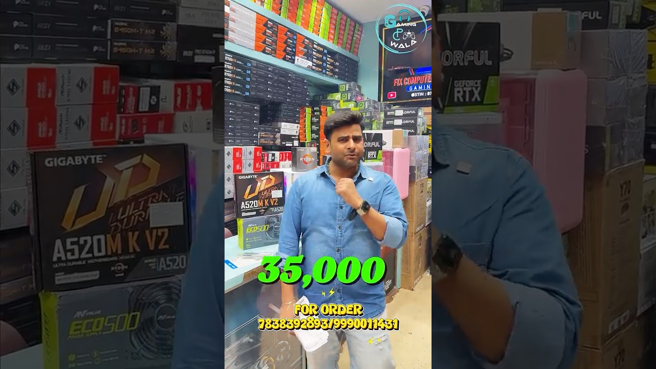 Best Budget Pc Rs-35,000 Full Setup🎮| Gaming Pc Wala | #gamingpcwala #shorts #gaming #pcsetup