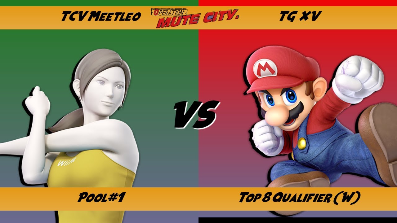 Operation: Mute City TOP 8 QUALIFIER (W) | TCV Meetleo (Wii Fit Trainer) vs TG XV (Mario)