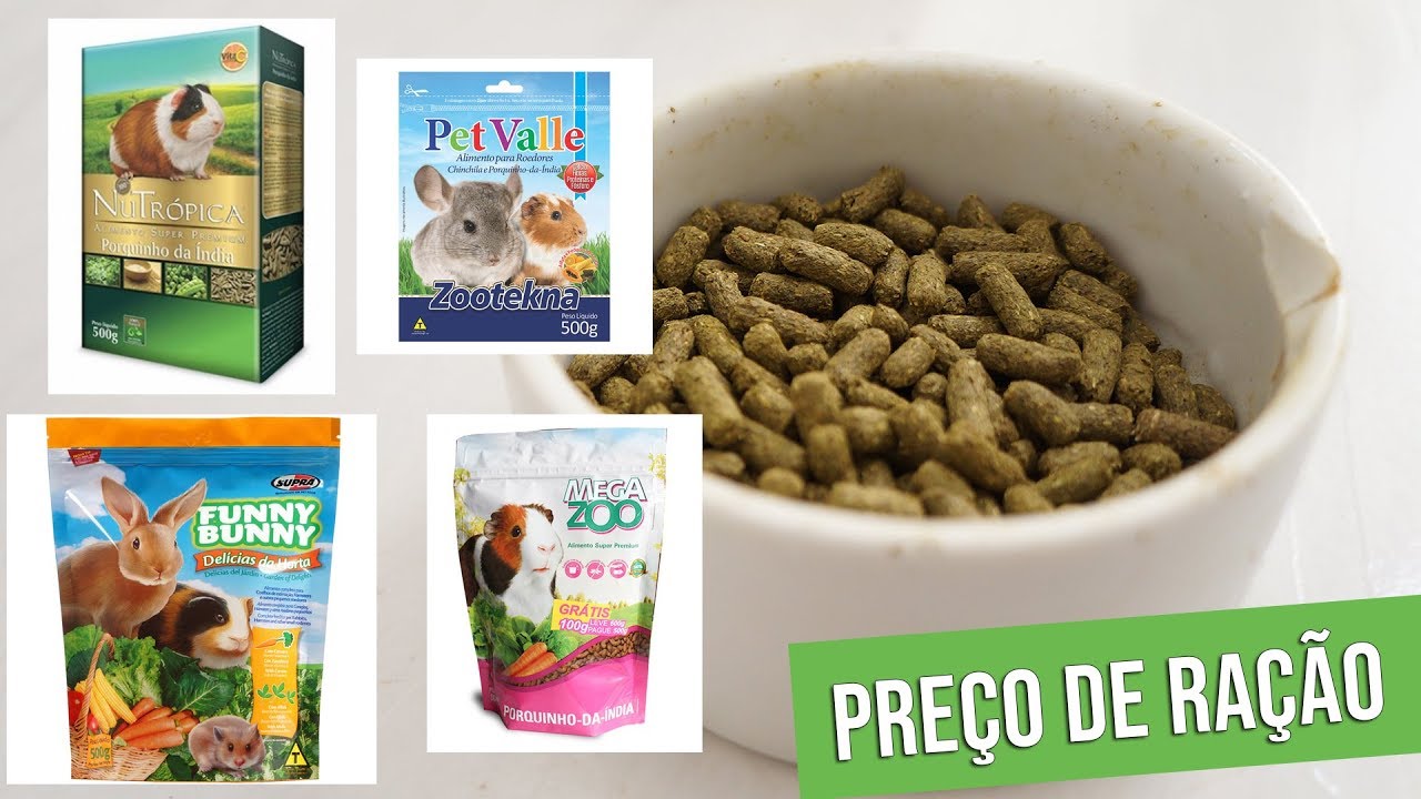PREÇO E MARCA DE RAÇÃO PARA PORQUINHO DA ÍNDIA 2018