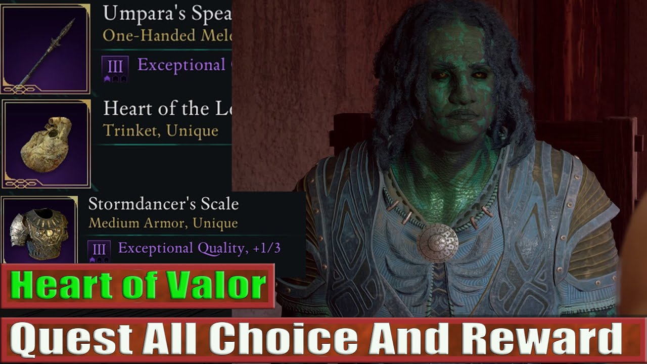 Avowed: Heart of Valor Quest Both Choice And Reward