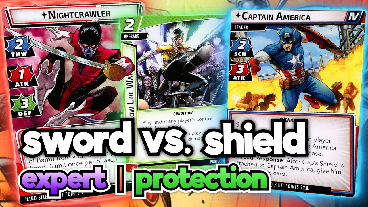 Sword vs. Shield - Nightcrawler Protection vs. Captain America - Expert - Marvel Champions