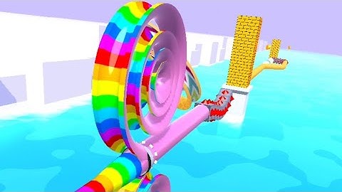 Spiral Rider ASMR Gameplay, Very relaxing and satisfying All Levels Cutting Gameplay Android iOS