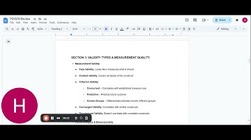 PSYB70 Midterm Review | UTSC - Psychological Methods | Hana Abbasian