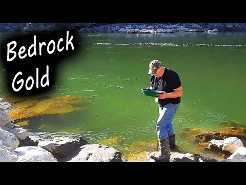 Where to find gold.  Finding gold on bedrock.