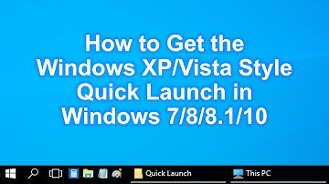 How to Get the Windows XP/Vista Style Quick Launch in Windows 7/8/8.1/10