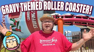 Good Gravy at Holiday World - Gravy Themed Roller Coaster! - Opening Weekend!  Santa Claus, IN