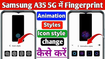 how to change fingerprint animation on the Samsung galaxy a35 5g | Samsung fingerprint animation